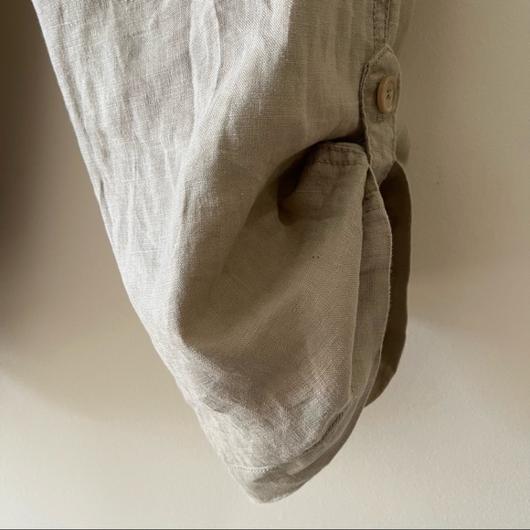 Jones New York Linen Cargo Button Detail Pants - Picture 8 of 15